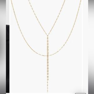 Lana Blake Lariat 14k Gold Necklace